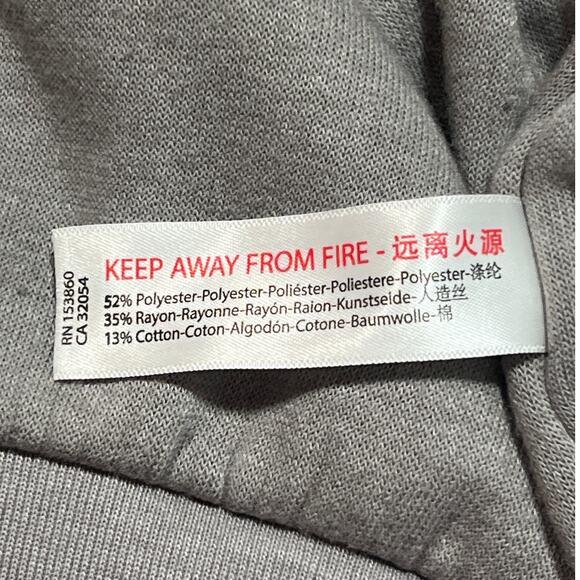 Free People Intimately Kelly Fleece Crewneck Sweatshirt Oversized XS Gray Lounge - Picture 5 of 8